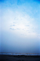 九十九里浜　大きな雲