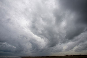 九十九里浜　美しい雲